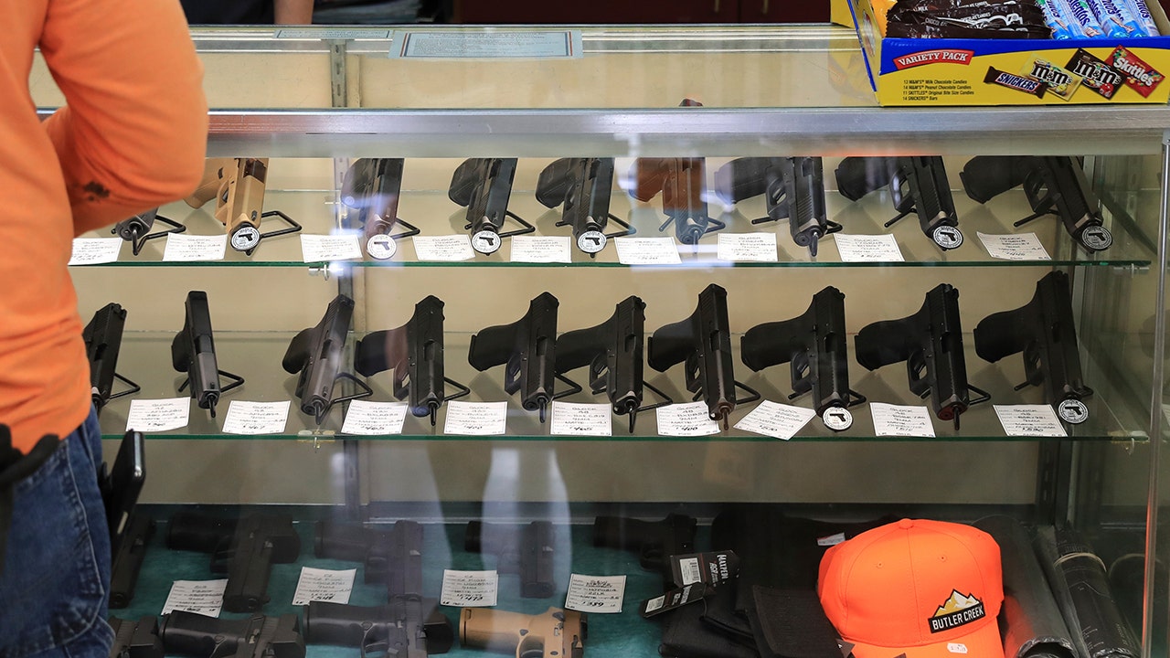 Handguns being sold