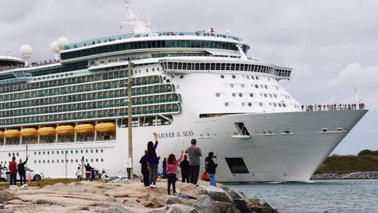 Woman rescued after falling off Royal Caribbean cruise ship