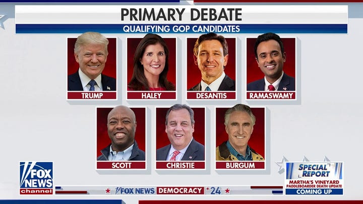 Seven GOP presidential candidates qualify for first primary debate 
