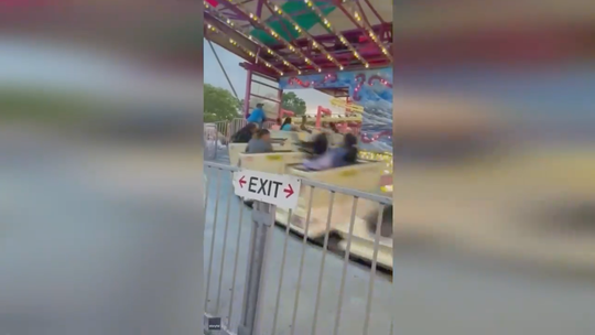 Malfunctioning New York amusement park ride sends guests spinning backward as workers scramble to shut it off